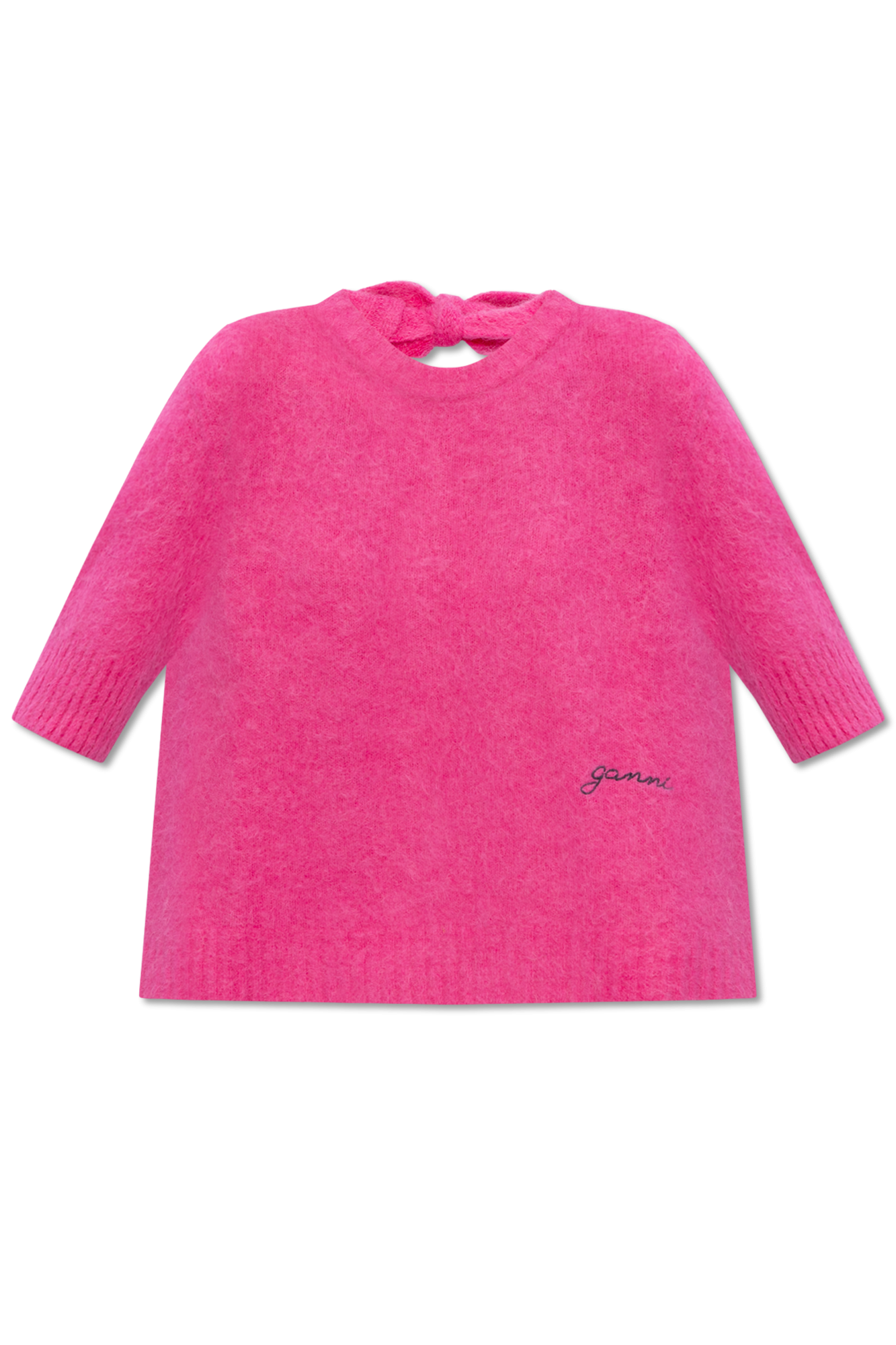 Ganni pink outlet jumper